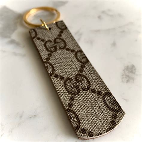 fake gucci key chain|vintage gucci keyring.